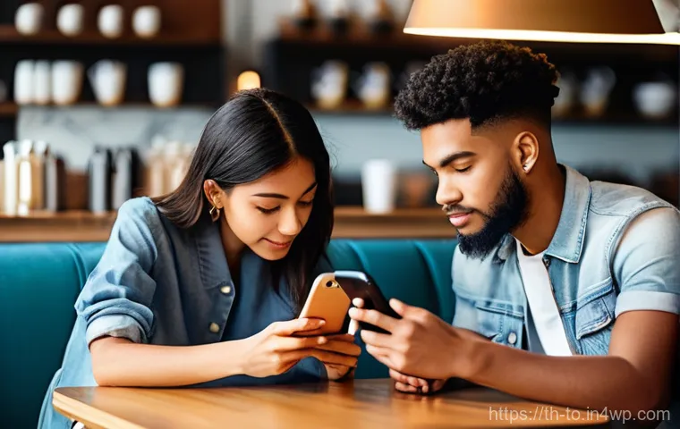 괴짜 경제학의 트렌드 변화에 대한 고찰 - **Prompt:** A diverse group of young adults in a vibrant, modern cafe. Each person is engaged with t...