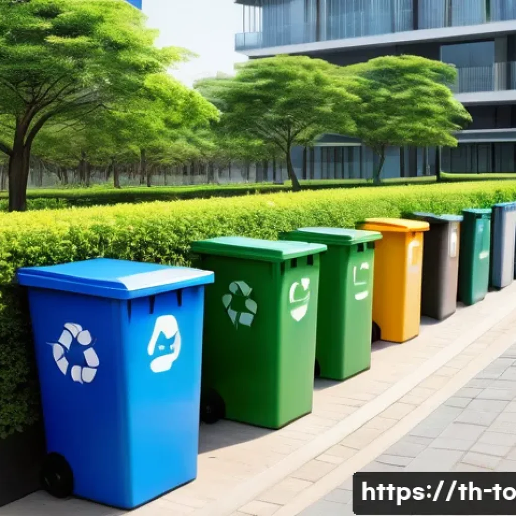 괴짜 경제학과 환경 문제의 연관성 - **Image Prompt: Effortless Urban Recycling Nudge**
    A bright, bustling urban park in a modern Sou...
