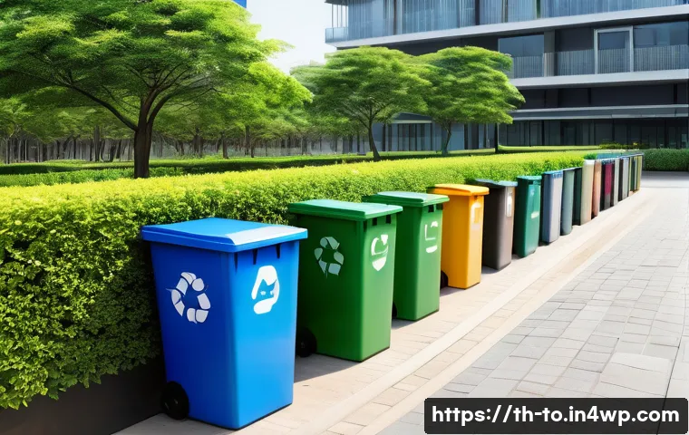 괴짜 경제학과 환경 문제의 연관성 - **Image Prompt: Effortless Urban Recycling Nudge**
    A bright, bustling urban park in a modern Sou...
