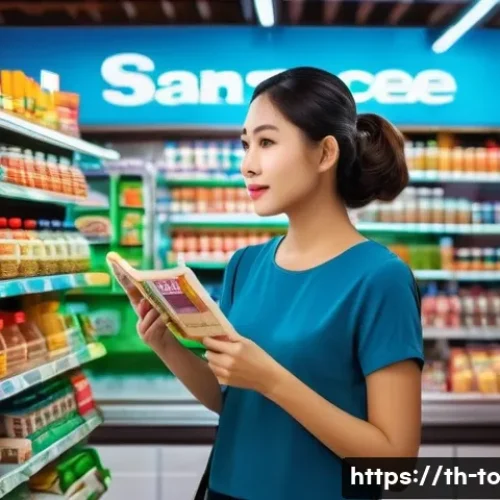 Home 31 괴짜 경제학의 실험적 방법론 적용 사례 - A vibrant Bangkok convenience store interior showing a diverse range of neatly organized local Thai ...