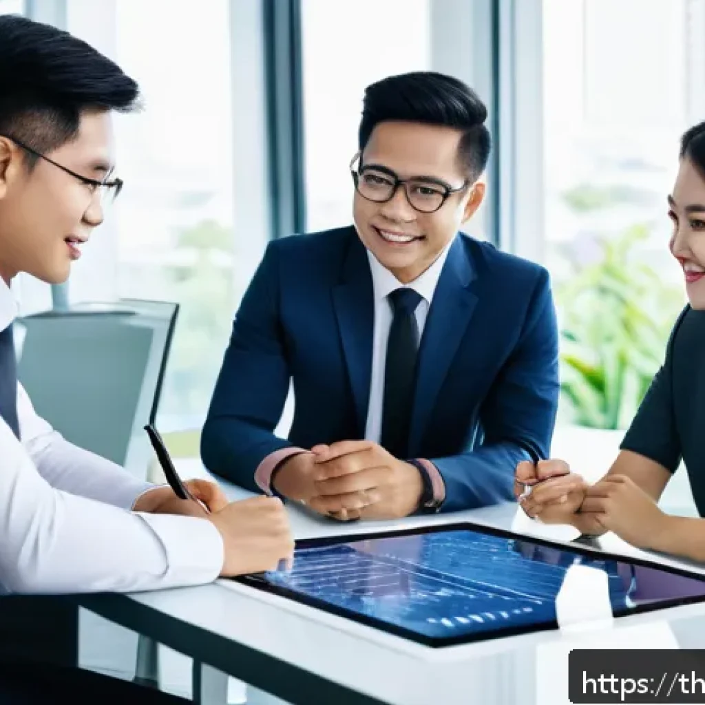 괴짜 경제학이 보여주는 리더십의 조건 - A modern Thai office scene illustrating a diverse team of professionals collaborating around a confe...